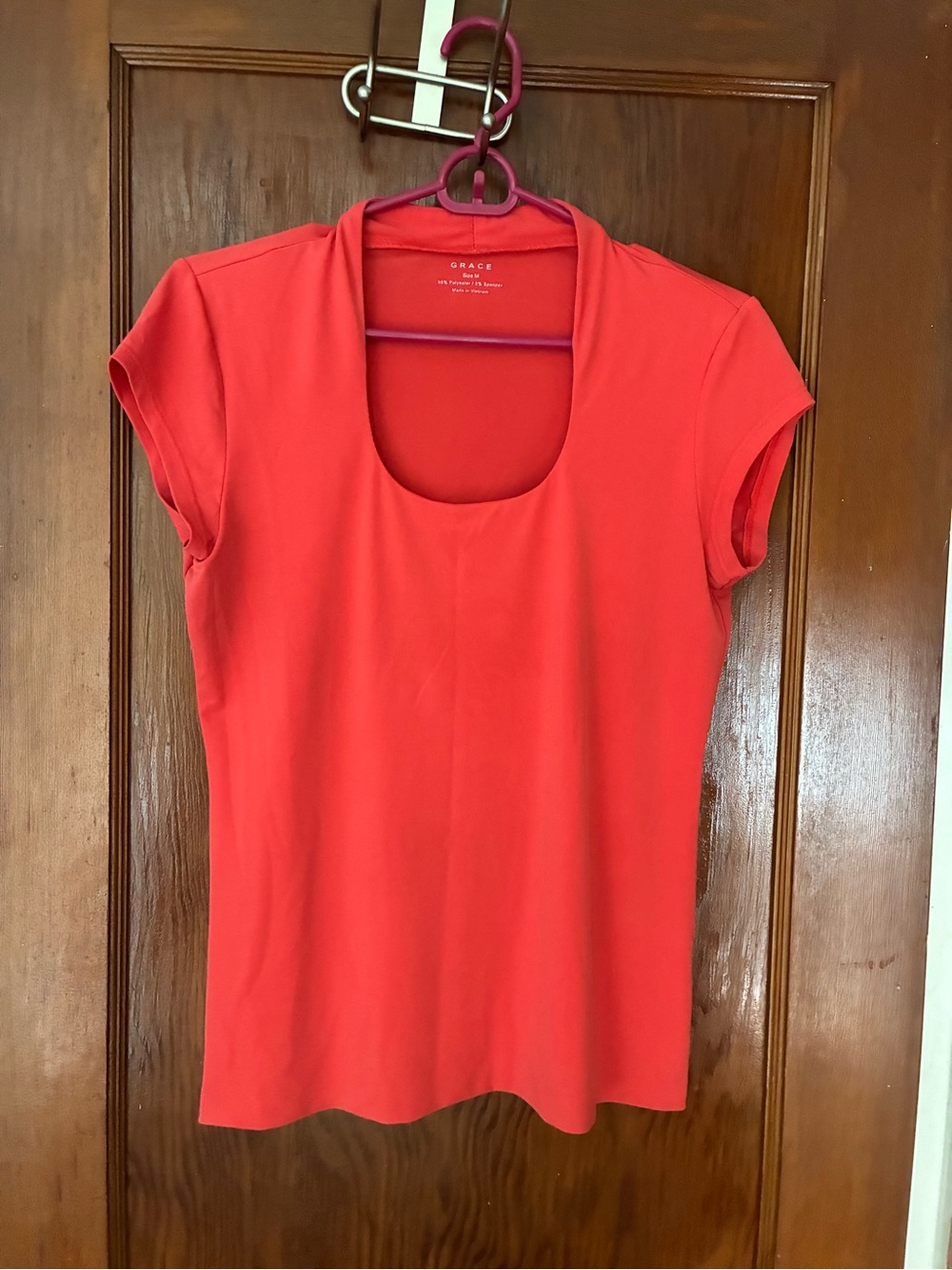 Coral Short Sleeve Blouse with Collar 🧡✨🧡✨🧡✨